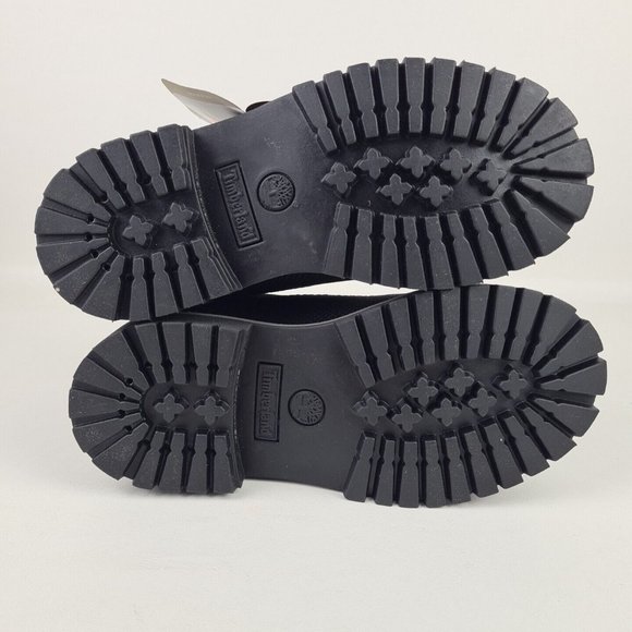 Timberland 6 IN Helcor Black Leather Waterproof Boot KIDS - Picture 8 of 12